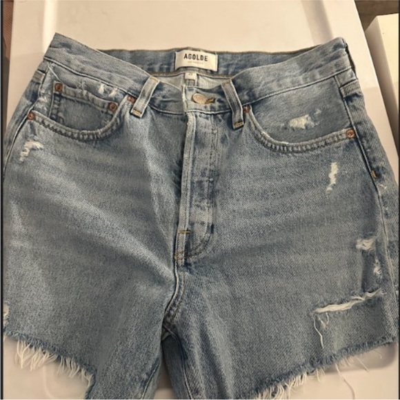 Agolde Parker long cutoff shorts NWOT - Picture 2 of 4